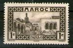 **   MAROC    1 c  1933  YT-128  " Tanger - Ancien palais du sultan "  (o)   **