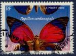 France 2000 - YT 3332 - cachet rond - papillon sardanapale