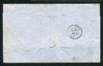 Rare lettre du Bureau Français à Mersina ( Empire Ottoman ) avec les n° 13A & 16
