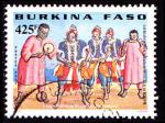 Timbre oblitr n 1242(Yvert) Burkina Faso 2000 - Danses traditionnelles
