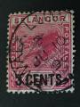 Selangor 1891 - Y&T 12 obl. 