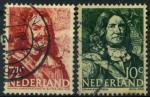 Pays-Bas : n 402 et 403 oblitr (anne 1943)
