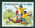 Rpublique populaire du Congo 1989 Y&T 389/92 oblitr <Italia 90 > Srie cpt