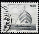 EUPL - 1966 - Yvert n 1557 - Yacht amthyste sur lac Mazurie - voir description