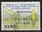 Prou 1969; Y&T n PA 235; surcharge 6s50 sur 1s90s, rforme agraire, mas