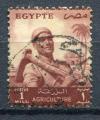 Timbre EGYPTE Rpublique 1954 - 55  Obl  N 365   Y&T   Personnage