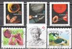 CANADA petit lot de 6 timbres de petit format (bonne cote)