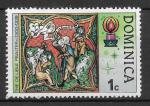 DOMINIQUE - 1977 - Yt n 531 - N** - Nol ; motifs psautier De Lisle ; les Berge