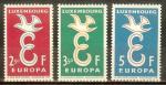 LUXEMBOURG N548/550** (europa 1958) - COTE 2.50 