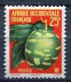 Timbre Colonies Franaises  AOF  1958  Neuf *  N  69   Y&T   Fleurs