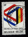 Belgique 1969 - Y&T 1500 - oblitr - drapeau Benelux