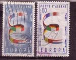 Italie   "1957"  Scott No. 726-27  (O)  Complet