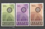 Europa 1967 Chypre Yvert 284  286 neuf ** MNH