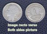 France 1958 Pice de Monnaie Coin 1 Franc Aluminium Morlon