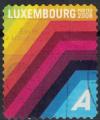 Luxembourg 2008 Oblitr Used Postocollant Lignes angulaires multicolores
