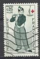 France 1963; Y&T n 1401; 0,25F + 0,10 Croix-Rouge, le fifre par Manet