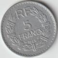 5 Francs Lavrillier 1948 avec 9 OUVERT