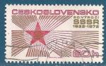 Tchcoslovaquie N1954 Cinquantenaire de l'URSS oblitr