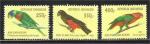 Indonesia - Scott 1106B-1106D mint    bird / oiseau