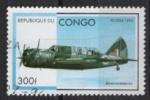 Congo 1996; Mi n 1487; 300F, avion militaire,  Brewstert Bermuda