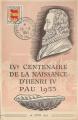 Carte avec cachet commmoratif IVe centenaire naissance d'Henri IV - Pau - 1953