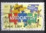 Timbre FRANCE 2001 - YT 3404 - Loi 1901 sur la libert d'association