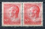 Timbre  LUXEMBOURG  1965 - 66  Obl  N  661 Paire horizontale  Y&T  Personnage