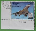 Haute-Volta 1974 - PA 168 - Concorde et Gnral de Gaule (Obl)