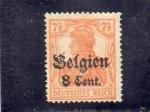 Belgique NSG n 13 Timbre d'Allemagne de 1905/11 BE16401