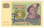 **   SUEDE     5  kronor   1981   p-51d.4    UNC   **