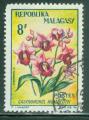 Madagascar 1963 Y&T 385 oblitr Fl;eur Gastrorchis humblotil