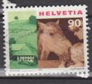 Suisse 2001 YT 1687 Obl Tourisme Enfant et cheval