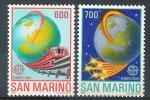 SAINT-MARIN N1179/1180** (europa 1988) - COTE 17.50 