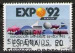 **   ESPAGNE    20 pta  1987  YT-2543  " Expo 1992 "  (o)   **    