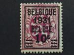 Belgique 1931 - Y&T 316 neuf *
