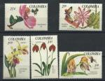 Colombie N628/29+PA 470/72** (MNH) 1967 - Fleurs 