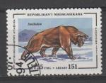 MADAGASCAR N 1343 o Y&T 1994 Animaux prhistorique (Smilodon)