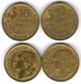 10 Francs Guiraud 1952B 1953B