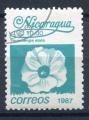 Timbre du NICARAGUA 1987  Obl  N 1448  Y&T  Fleurs