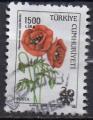 Turquie -  Fleur: Coquelicot - oblitr - anne 1984