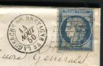 Rare lettre de La Guerche de Bretagne pour Ruillé ( Ille et Villaine 1850 ) 