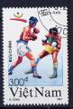 Timbre oblitr n 1165(Yvert) Vietnam 1991 - JO Barcelone, boxe