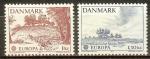 DANEMARK N°640/641** (Europa 1977) - COTE 6.00 €