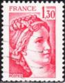 FRANCE - 1979 - Yt n 2059 - Ob - Sabine de Gandon 1,30 F rouge