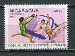 Timbre du NICARAGUA 1981  Obl  N 1146  Y&T  Football