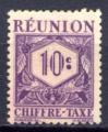 Timbre Colonies Franaises ILE DE LA REUNION Taxe 1947 Obl  N 26  Y&T