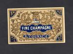 Ancienne tiquette d'alcool : Fine Champagne Cognac