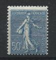 France N161* (MH) 1921/22 - Semeuse ligne