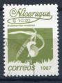 Timbre du NICARAGUA 1987  Obl  N 1441  Y&T  Fleurs