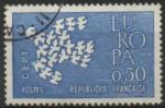 France : n 1310 oblitr anne 1961